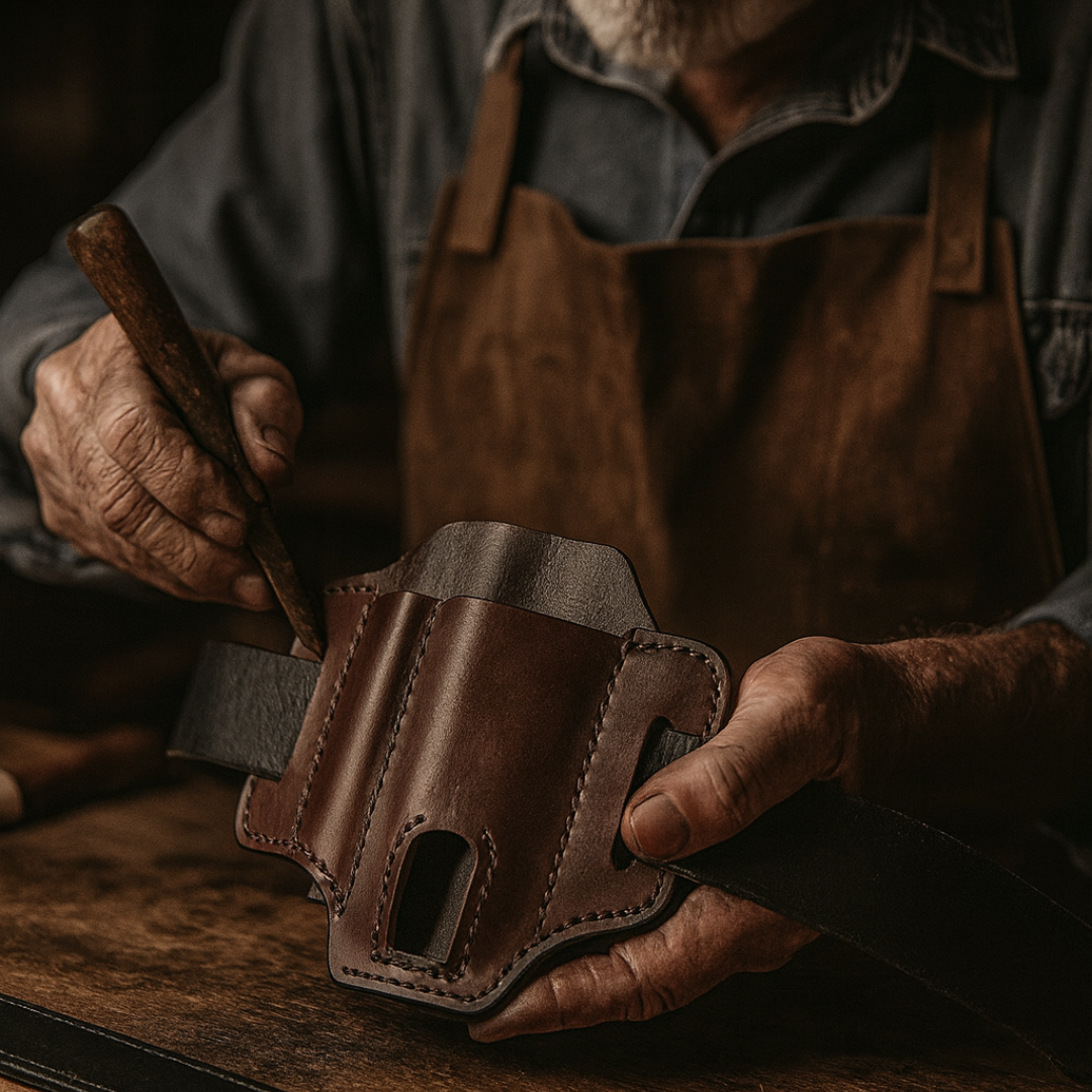 OwlGuard Belt - Premium Cowhide Leather Tactical Belt with Owl Buckle – Durable & Multifunctional