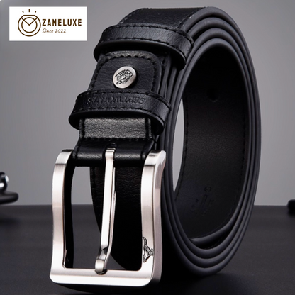 Essential Classic Series - Men’s Premium Genuine Leather Pin-Buckle Belt