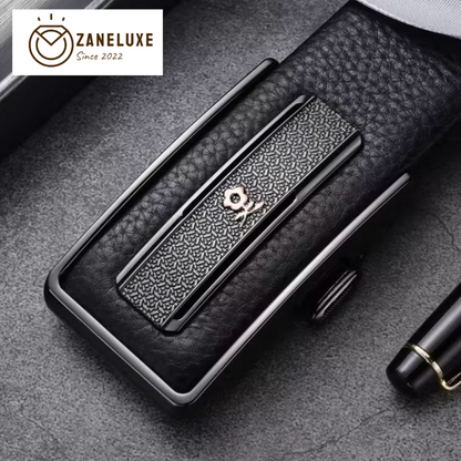 Executive Ratchet Belt - Montagut Executive Ratchet Belt – Full-Grain Cowhide Automatic Buckle