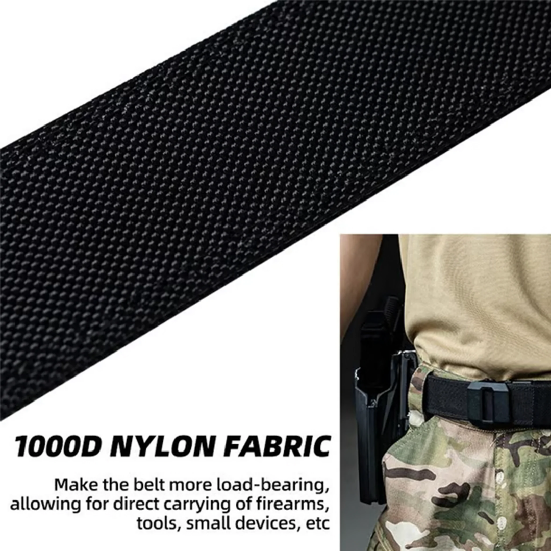 TrailFlex Belt - Men’s Outdoor Nylon Canvas Belt – Quick-Dry, Toothless Automatic Buckle, Casual & Durable