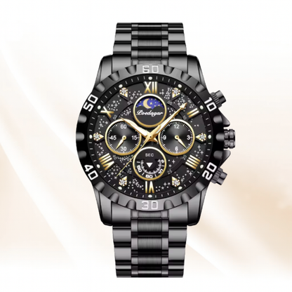 ChronoSteel Luxury Zaneluxe Chronograph Watch | Quartz Movement, Waterproof, Luminous Stainless Steel Sport Watch