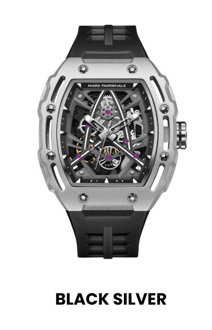 Mark Fairwhale Great Wall Edition – Men's Skeleton Automatic Watch with Architectural Detailing