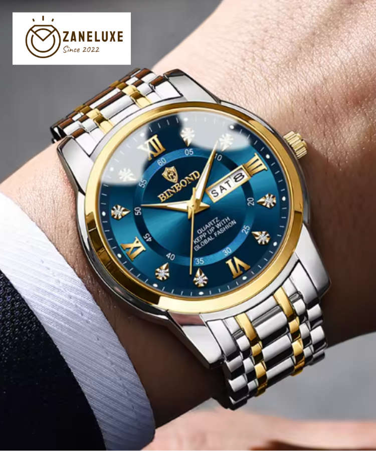 ApexSport Elite Diver - Men’s Luxury 3ATM Waterproof Quartz Date Watch