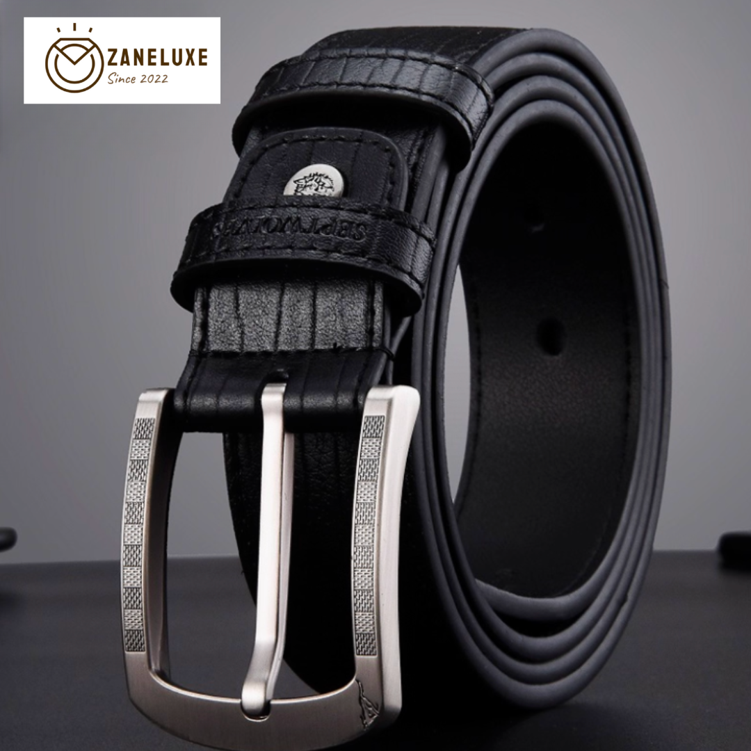 Essential Classic Series - Men’s Premium Genuine Leather Pin-Buckle Belt
