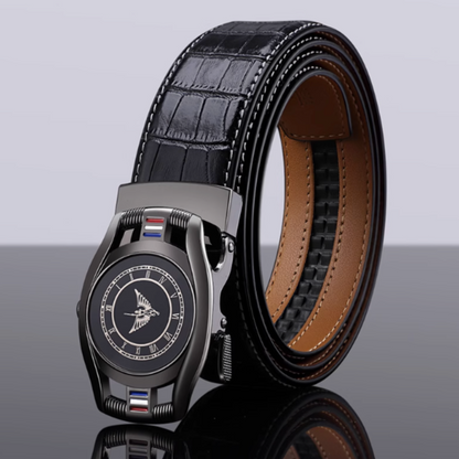 CrownLock Classic - King Paul Pure Cowhide Automatic Buckle Belt – Sleek All-Match Minimalist