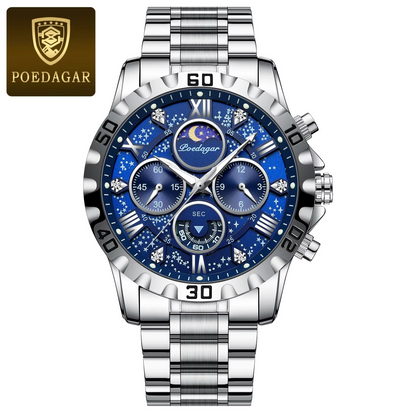 Luxury Military Watches For Men - Stainless Steel Quartz Waterproof Luminous