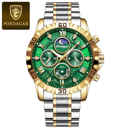 Luxury Military Watches For Men - Stainless Steel Quartz Waterproof Luminous