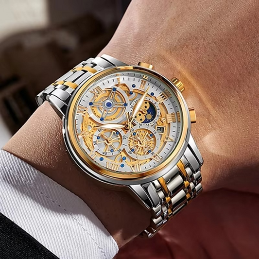 LIGE Watch - Waterproof Chronograph Wristwatch For Men