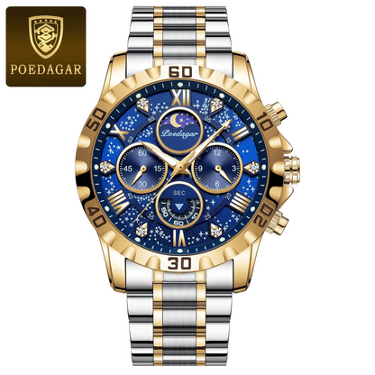 Luxury Military Watches For Men - Stainless Steel Quartz Waterproof Luminous