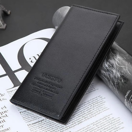 Soft PU Leather Long Wallet With Multiple Card Slots Classic Design