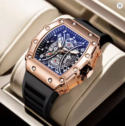 Hexframe - Skeleton Dial, Automatic Edgy Watch