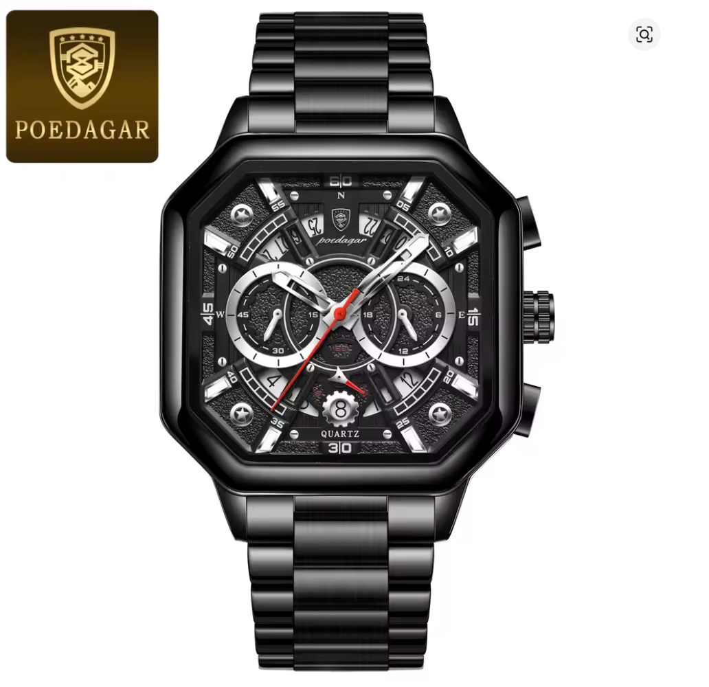 Iron Eclipse - ZaneLuxe Luxury Men's Automatic Watch Gold & Silver