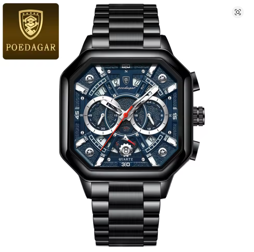 Iron Eclipse - ZaneLuxe Luxury Men's Automatic Watch Gold & Silver