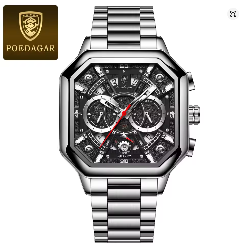 Iron Eclipse - ZaneLuxe Luxury Men's Automatic Watch Gold & Silver