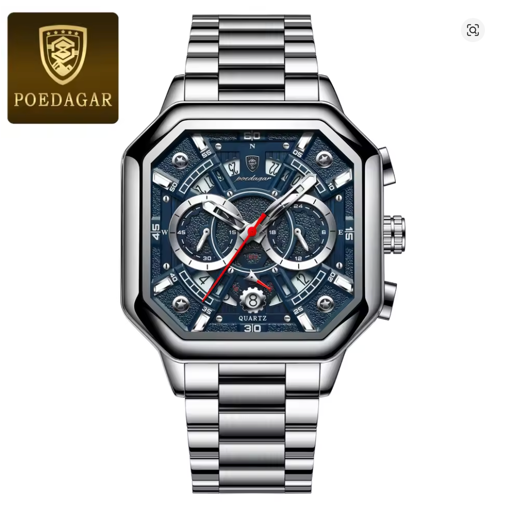 Iron Eclipse - ZaneLuxe Luxury Men's Automatic Watch Gold & Silver