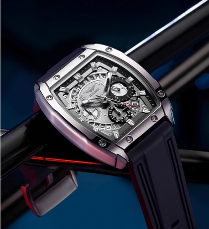 Ironmark - Chronograph presence, Tonneau Mechanical Watch