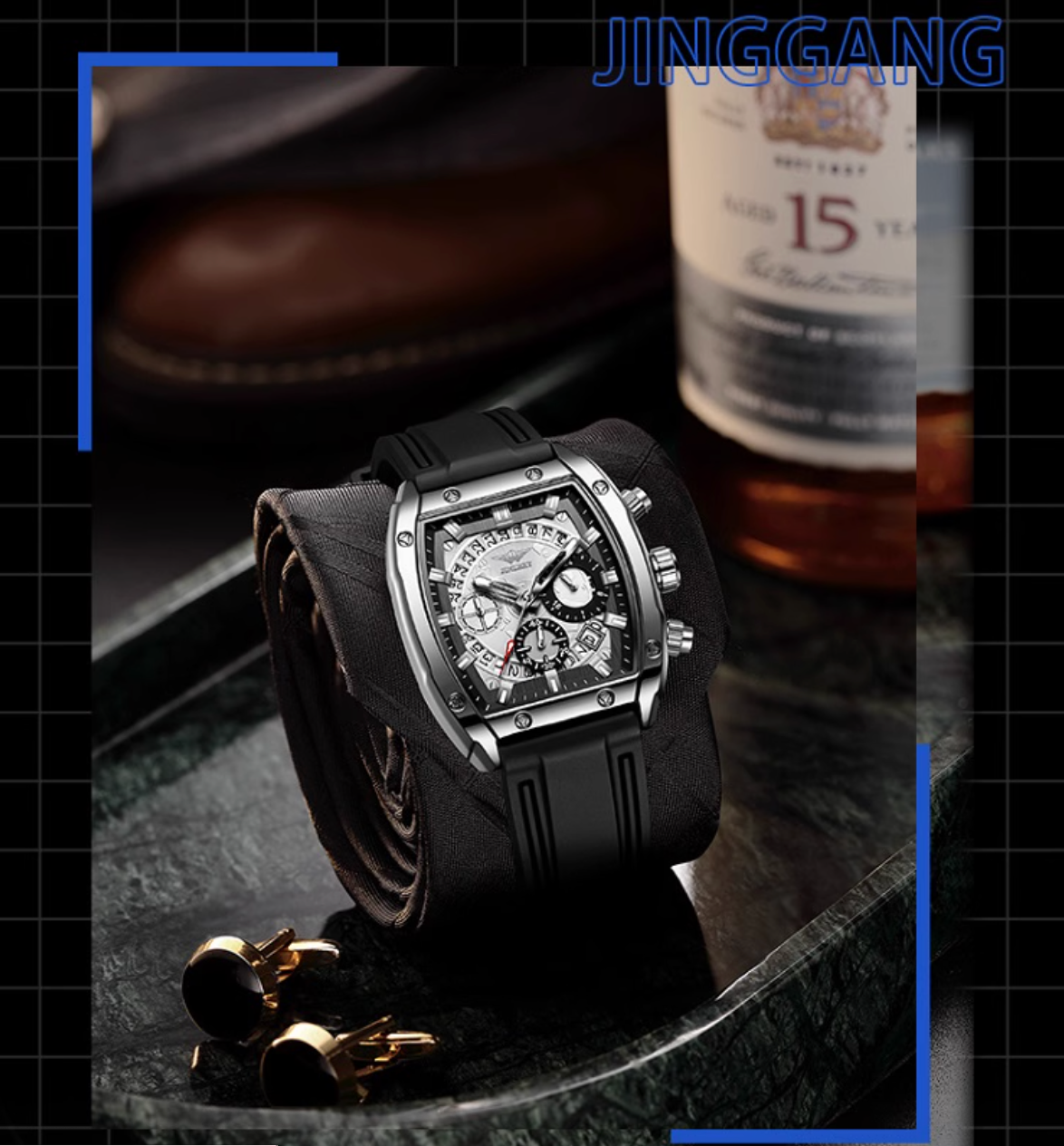 Ironmark - Chronograph presence, Tonneau Mechanical Watch