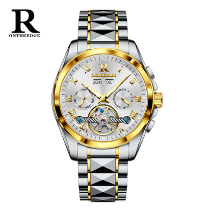 AstroLume - ZaneLuxe Luxury Men's Automatic Watch Gold & Silver