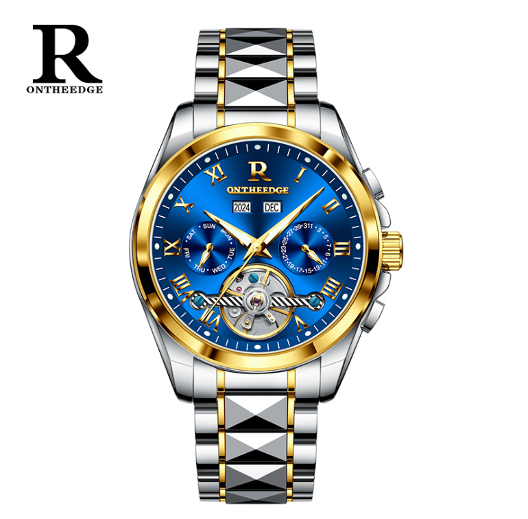 AstroLume - ZaneLuxe Luxury Men's Automatic Watch Gold & Silver