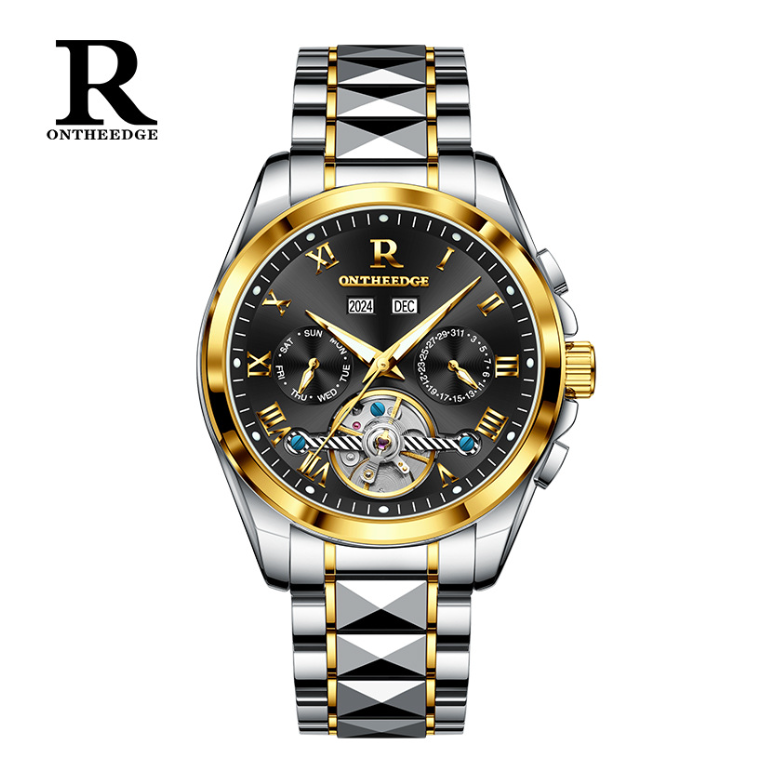 AstroLume - ZaneLuxe Luxury Men's Automatic Watch Gold & Silver