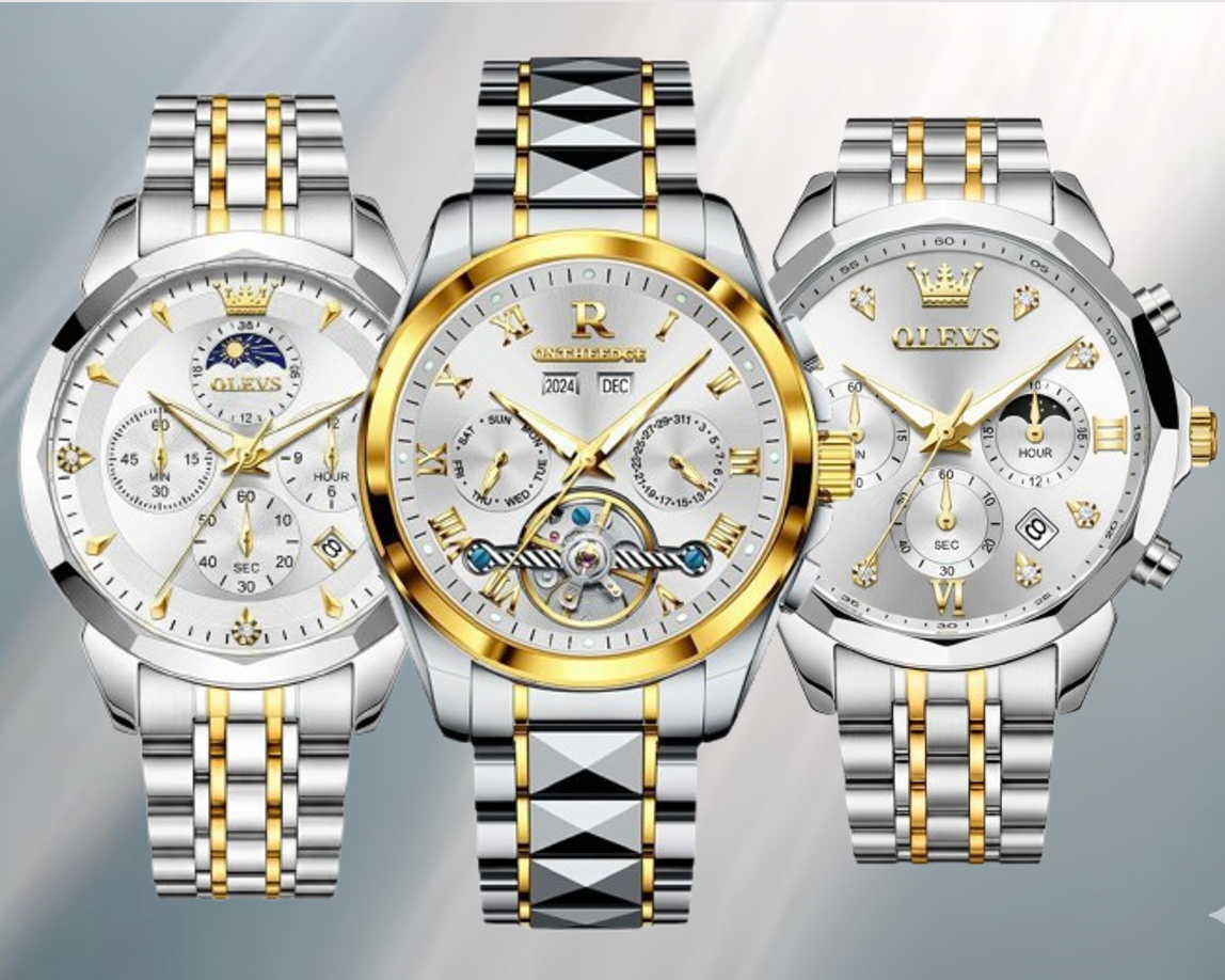 Astro Zenith - Solis - ZaneLuxe's Luxury Men's Automatic Watch Gold & Silver