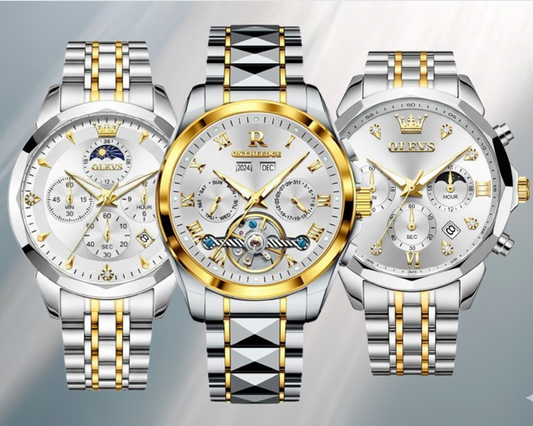 Astro Zenith - Solis - ZaneLuxe's Luxury Men's Automatic Watch Gold & Silver