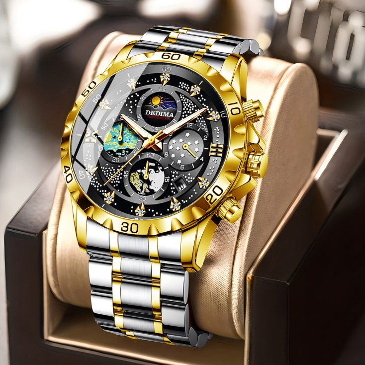 Titan Luxor - ZaneLuxe Luxury Men's Automatic Watch Gold & Silver