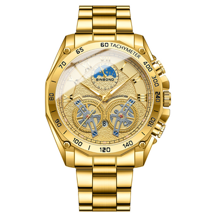 Titan Celestia - ZaneLuxe Luxury Men's Automatic Watch Gold & Silver