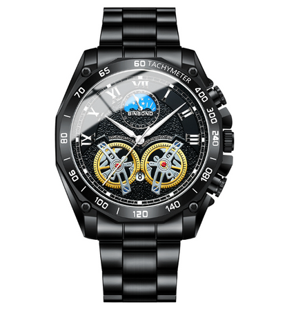 Titan Celestia - ZaneLuxe Luxury Men's Automatic Watch Gold & Silver