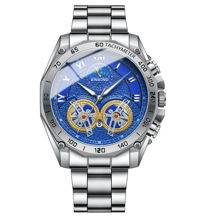 Titan Celestia - ZaneLuxe Luxury Men's Automatic Watch Gold & Silver