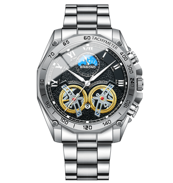 Titan Celestia - ZaneLuxe Luxury Men's Automatic Watch Gold & Silver