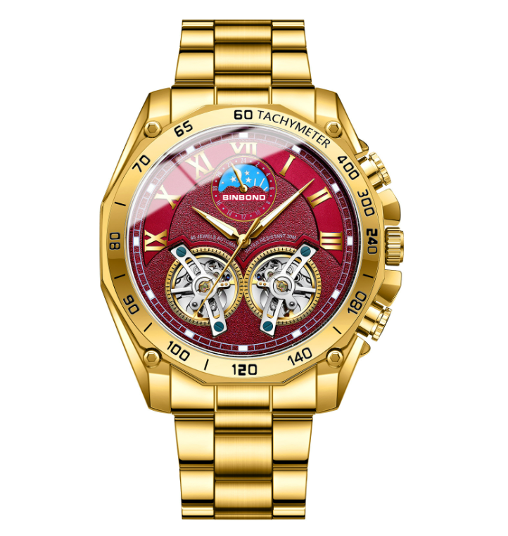 Titan Celestia - ZaneLuxe Luxury Men's Automatic Watch Gold & Silver