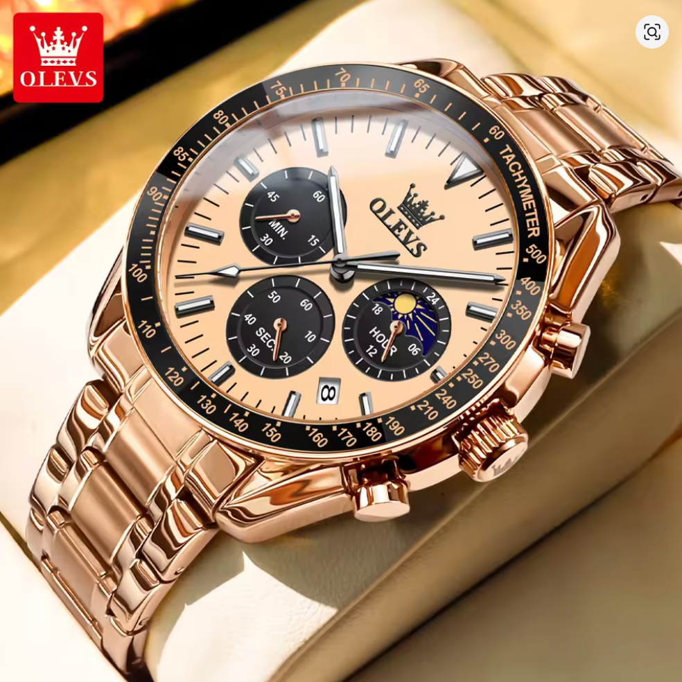 Titan Majesty - ZaneLuxe Luxury Men's Automatic Watch Gold & Silver