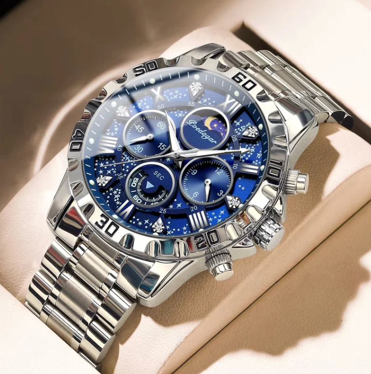 Astro Zenith - Orion - ZaneLuxe's Luxury Men's Automatic Watch Gold & Silver