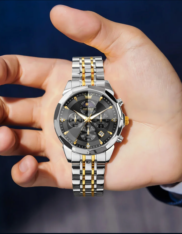 Astro Elevation - Solis - ZaneLuxe'sLuxury Men's Automatic Watch Gold & Silver