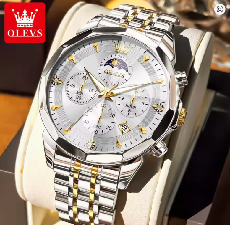 Astro Zenith - Solis - ZaneLuxe's Luxury Men's Automatic Watch Gold & Silver