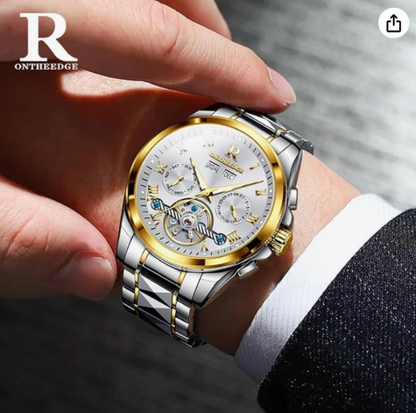 Astro Zenith - Solis - ZaneLuxe's Luxury Men's Automatic Watch Gold & Silver