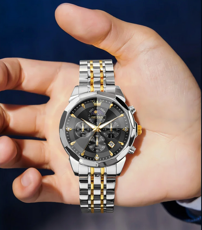 Astro Zenith - Solis - ZaneLuxe's Luxury Men's Automatic Watch Gold & Silver