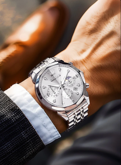 Astro Zenith - Solis - ZaneLuxe's Luxury Men's Automatic Watch Gold & Silver