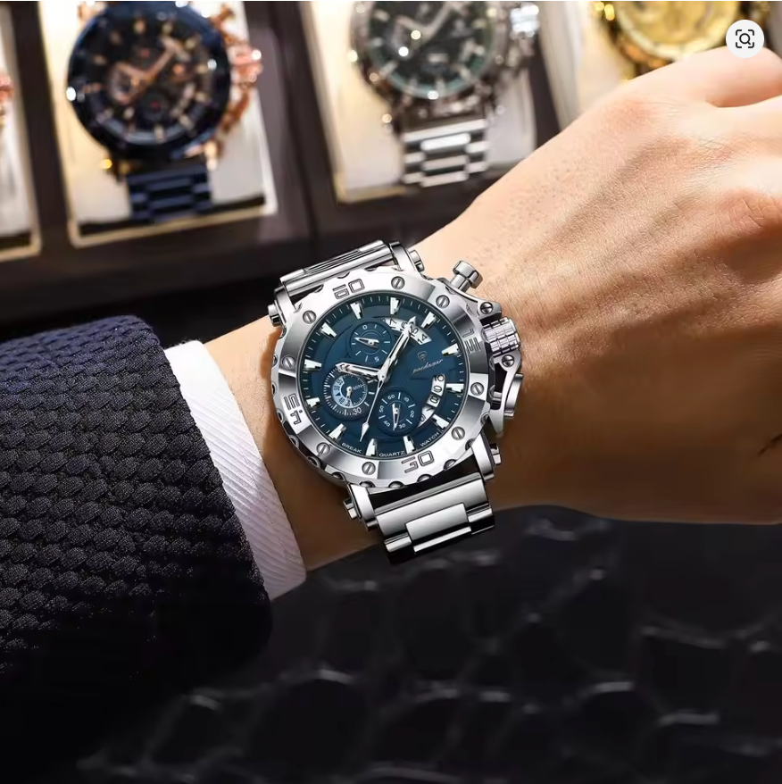 Strikewatch - ZaneLuxe's Luminous Chronograph Edition - Stainless Steel Automatic Watch