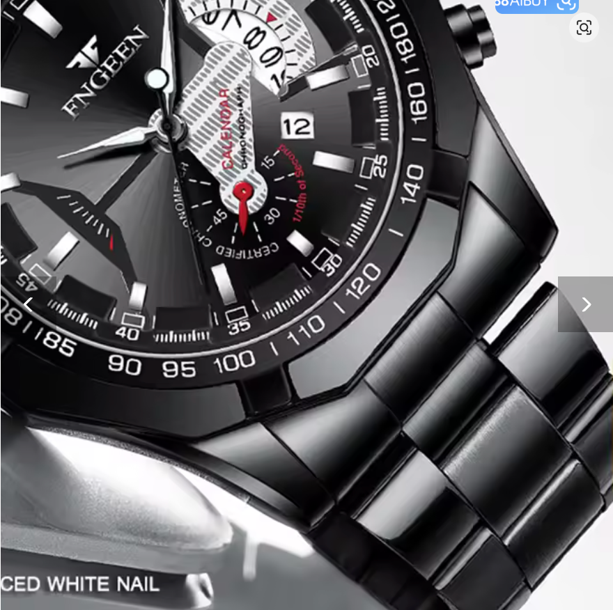 Velocity Gold - ZaneLuxe's Luminous Chronograph Edition - Stainless Steel Automatic Watch