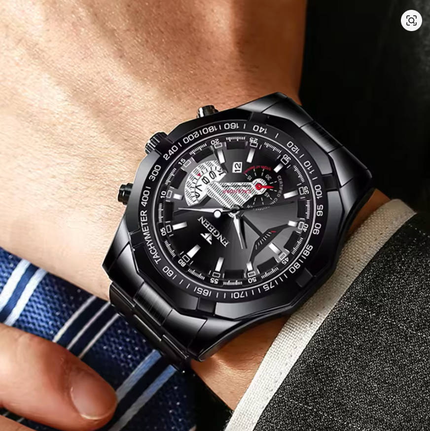 Velocity Gold - ZaneLuxe's Luminous Chronograph Edition - Stainless Steel Automatic Watch