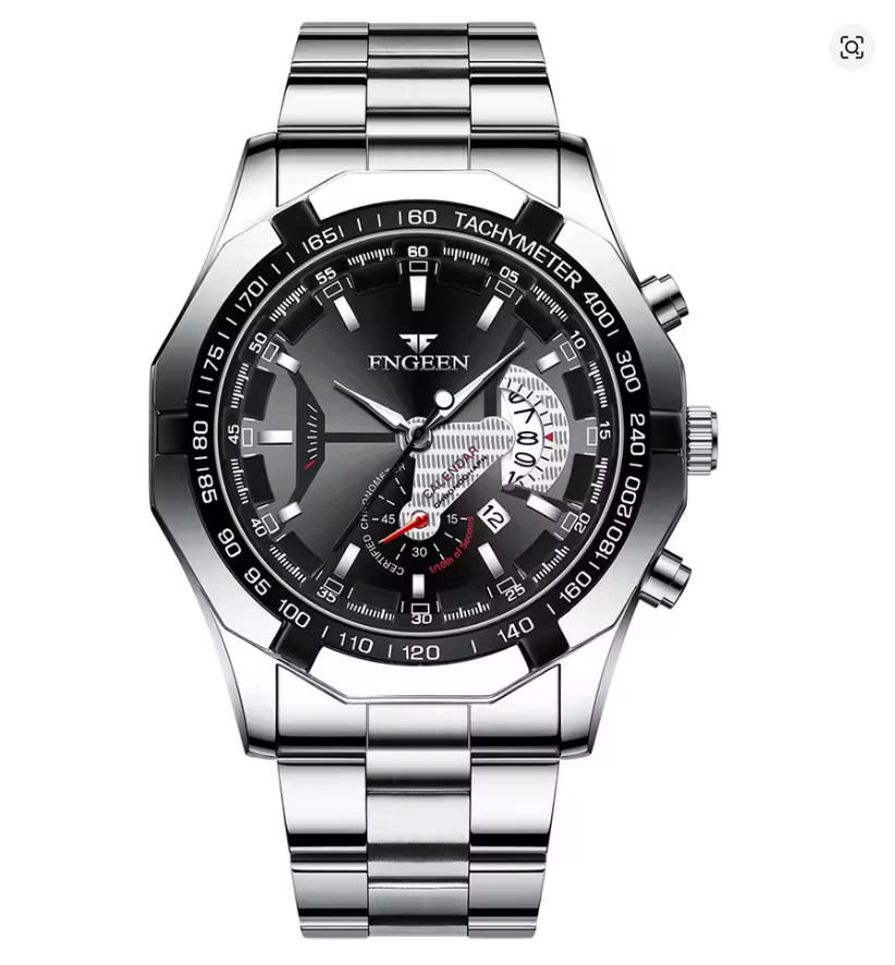 Velocity Gold - ZaneLuxe's Luminous Chronograph Edition - Stainless Steel Automatic Watch