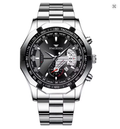 Velocity Gold - ZaneLuxe's Luminous Chronograph Edition - Stainless Steel Automatic Watch