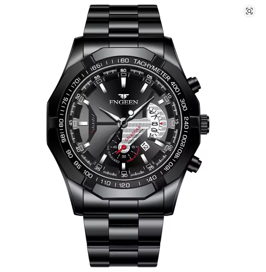 Velocity Gold - ZaneLuxe's Luminous Chronograph Edition - Stainless Steel Automatic Watch