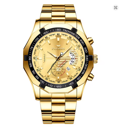 Velocity Gold - ZaneLuxe's Luminous Chronograph Edition - Stainless Steel Automatic Watch