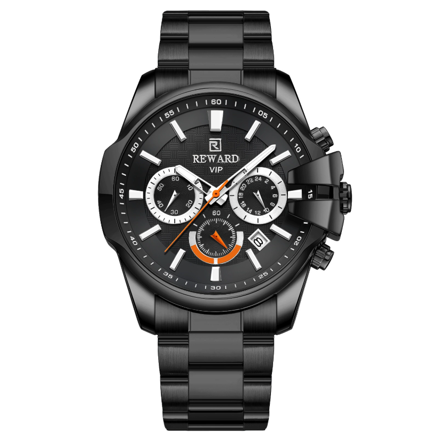 Noble Axis - ZaneLuxe's Luminous Chronograph Edition - Stainless Steel Automatic Watch