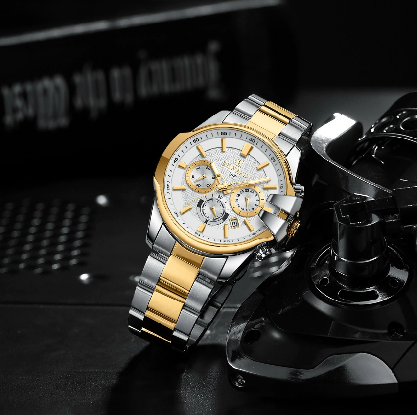 Noble Axis - ZaneLuxe's Luminous Chronograph Edition - Stainless Steel Automatic Watch