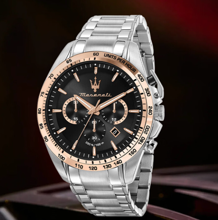 Azzurro Drive - ZaneLuxe's Luminous Chronograph Edition - Stainless Steel Automatic Watch