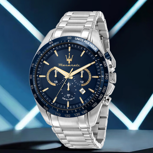 Azzurro Drive - ZaneLuxe's Luminous Chronograph Edition - Stainless Steel Automatic Watch